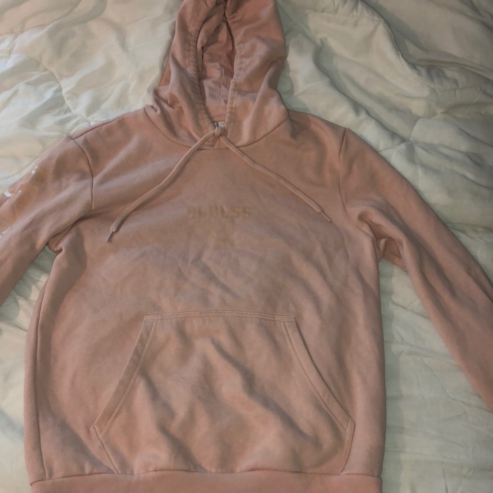 baby pink puma hoodie